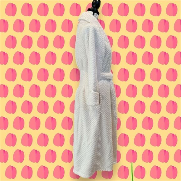 Suimo Women’s Cozy Belted White Wrap Robe NWT Size Medium - Picture 4 of 10